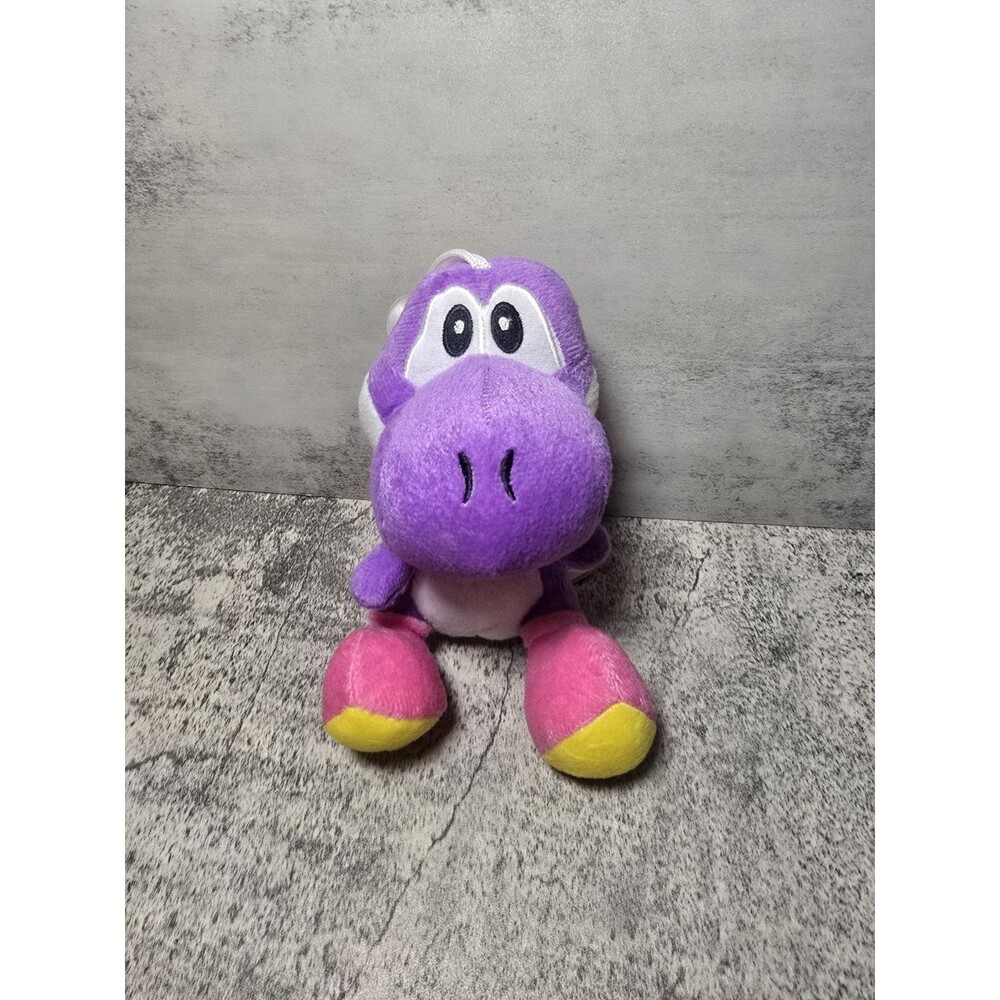 Super Mario Bros Purple Yoshi Plush Genuine All Star 5" Little Window Suction